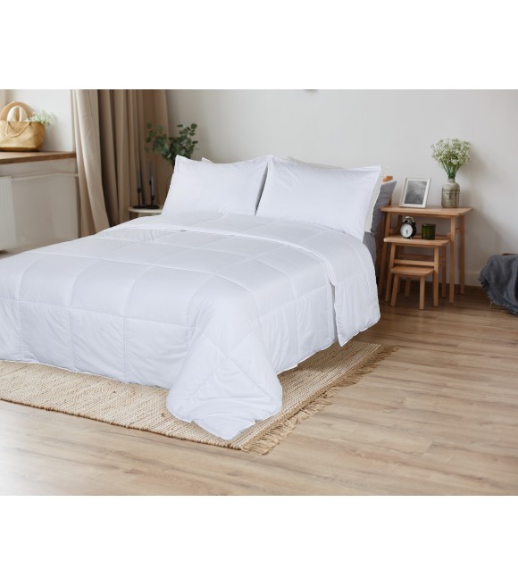 Acolchado Simil Plum&oacute;n Reversible