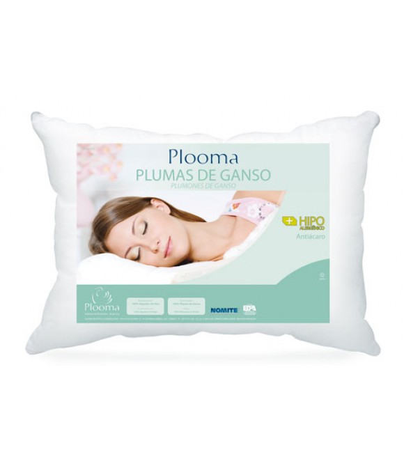Almohada 100% plumon Plooma 50 x 90 cm