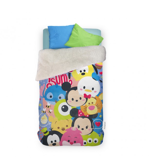 Frazada con Corderito 1 1/2 Plaza Tsum Tsum Frazada con Corderito 1 1/2 Plaza Tsum Tsum