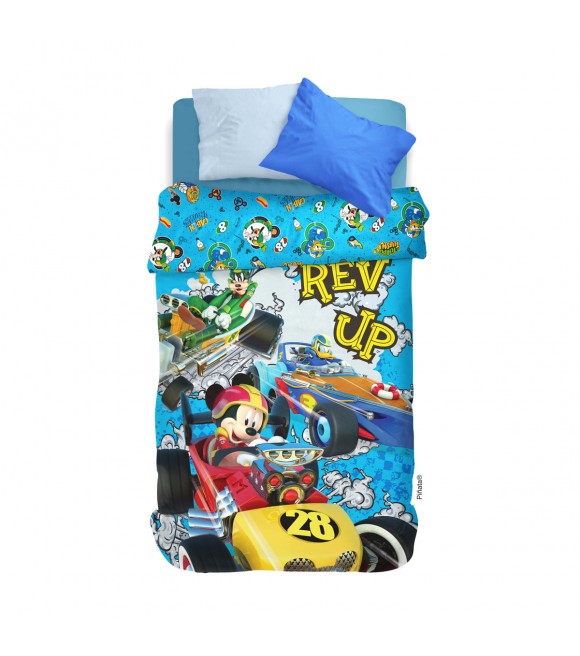 Acolchado infantil reversible Mickey 1 1/2 plazas