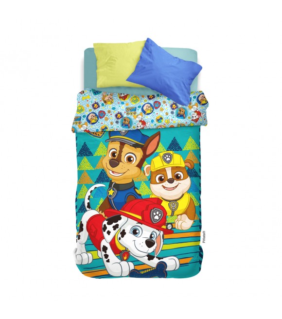 Acolchado Reversible 1 1/2 Plazas Paw Patrol