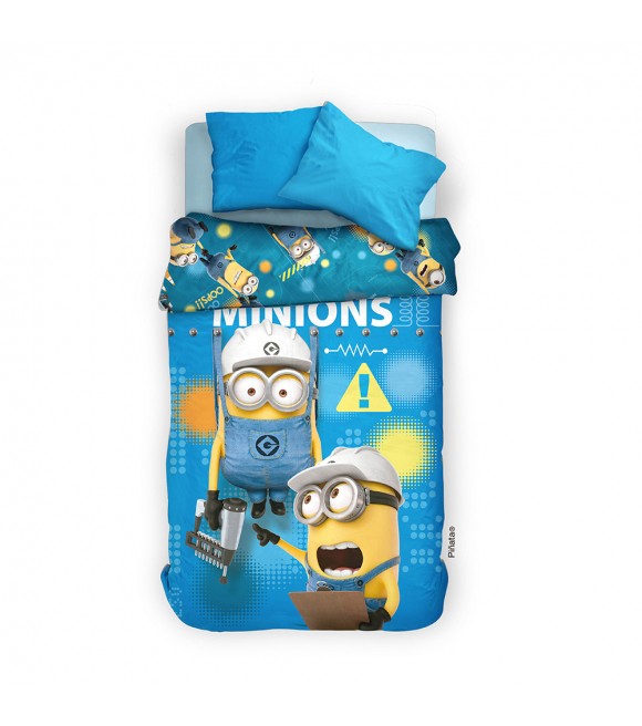 Acolchado Reversible 1 1/2 Plazas Minions