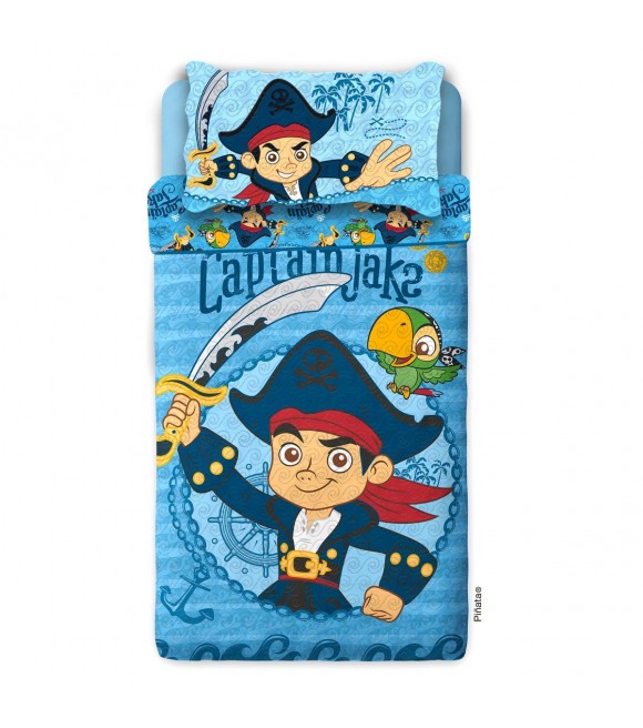 Cubrecama  Jake el Pirata Reversible 1 1/2 plazas