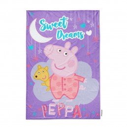 Frazada Flannel 1 1/2 Plazas Peppa Pig