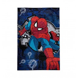 Frazada Flannel 1 1/2 Plazas Spiderman