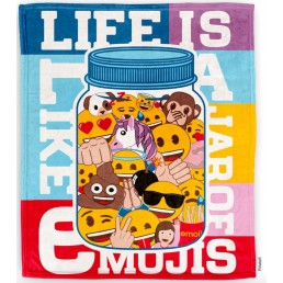 Manta Flannel infantil Emoji